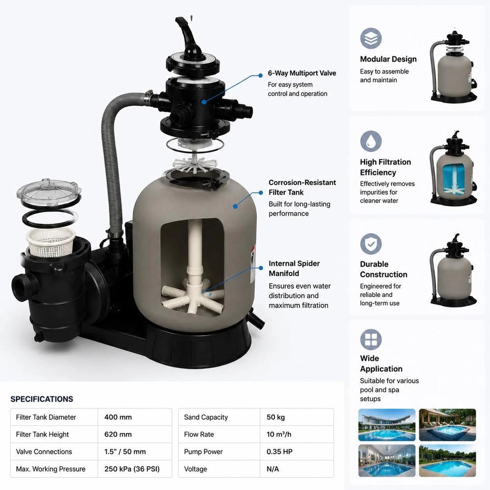 Sand Filter Pump 600 W 17.000 L/h