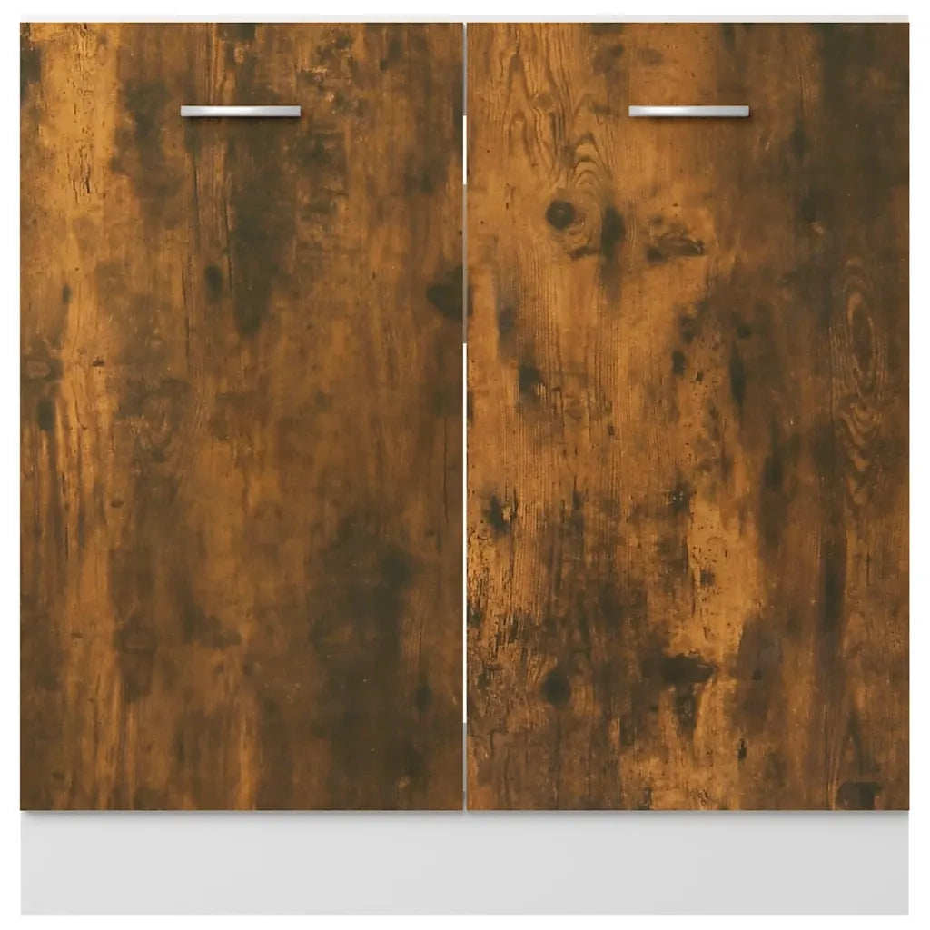 Pensile da cucina | Mobile Sottolavello ¡°Lyon¡± Rovere Fumo 80x46x81,5 cm