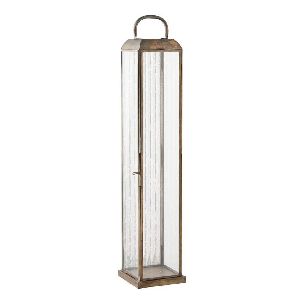 Lanterna Herslev, Ottone, Vetro, 12x12x60 cm