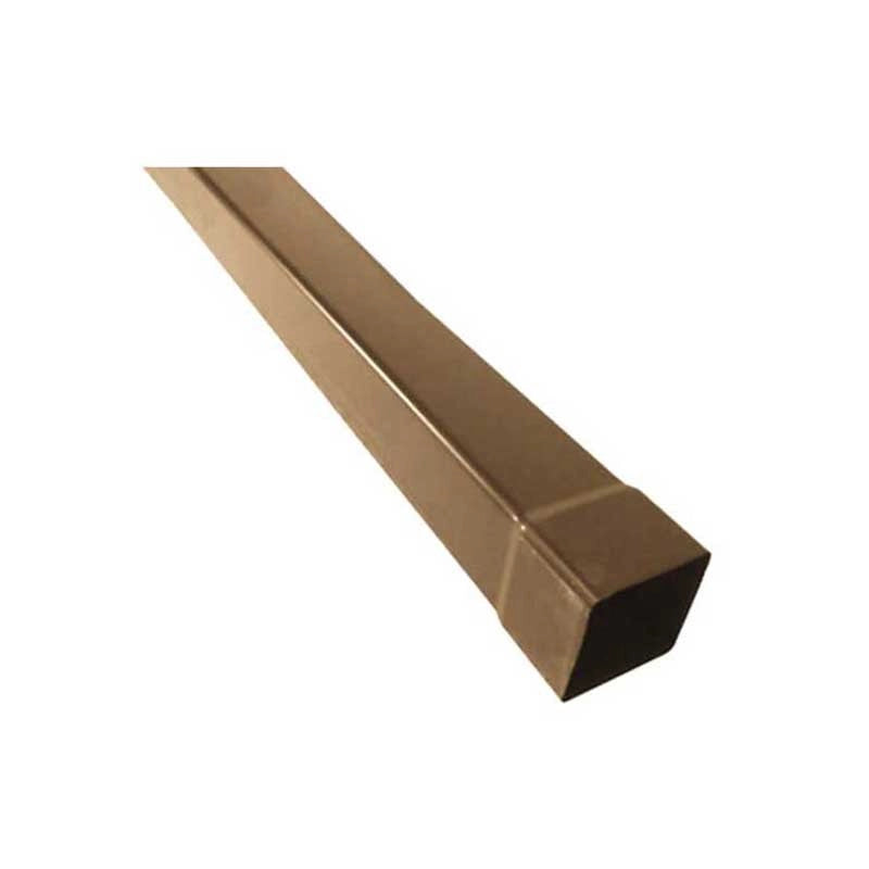 Tubo in pvc marrone/grigio quadro : Colore - Marrone, Diametro - 100x100 Quadro, Metri Lineari - 3 metri