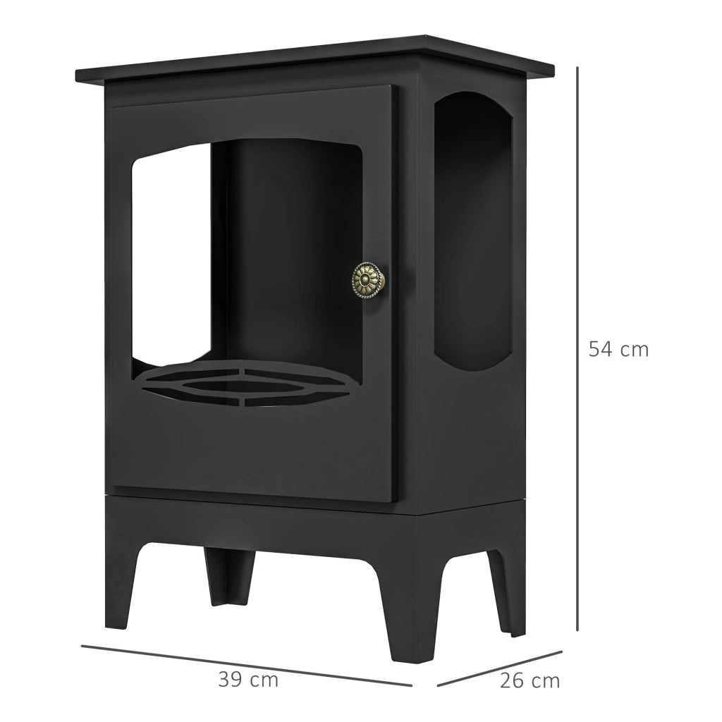Tavolino camino ¨C Minimal ¨C nero 39x26x54 cm