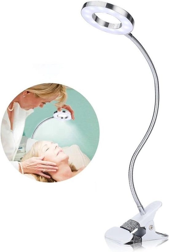 Lampada LED per Tatuaggio con USB - Candelabra per Make-Up - Lampada Cosmetica - Lampada da Lettura per Tavolo da Trucco