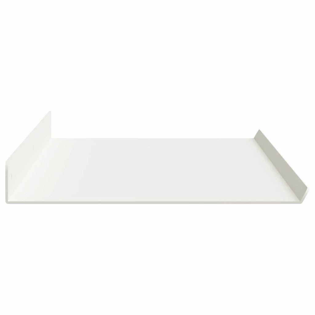 Mensola sospesa 2 pcs Bianco 80 x 18 x 2,5 cm Acciaio 8004042