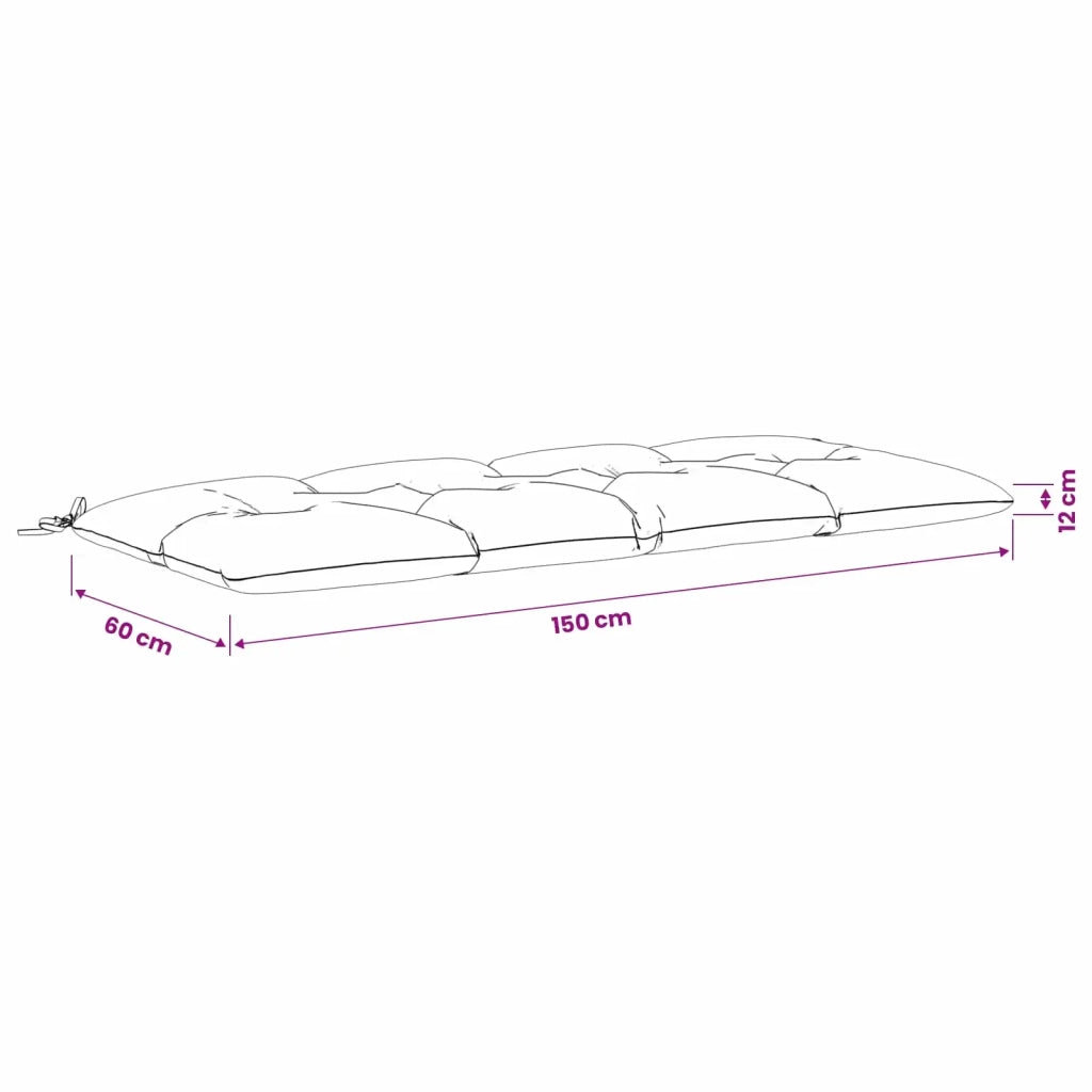 Cuscini per Panchina VIANEN 2 pz 100% Poliestere Verde chiaro 952825