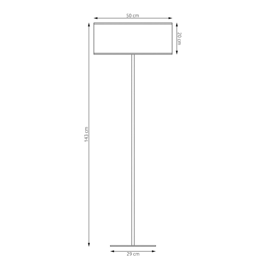Lampada da terra LUX nera/oro traforata 1xE27 Emibig