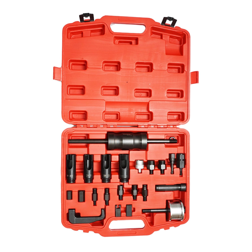 Kit estrattore iniettori diesel con martello inerziale 22 pezzi Breckner Germany