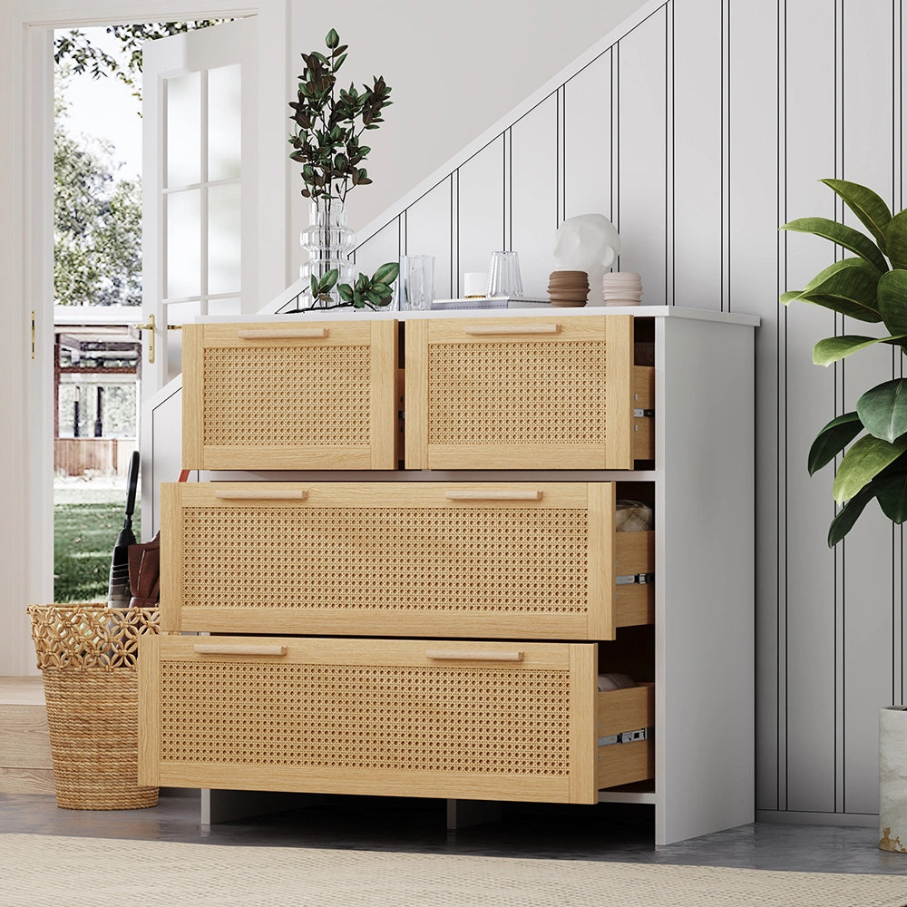Armadio - Xylo - vimini 4 cassetti 80x80x38cm