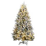 Albero Natale Incernierato con 300 LED e Palline 240 cm 3210158