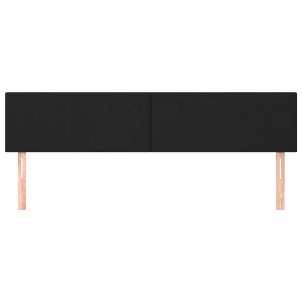 Testiera | Testata Nera 160x5x78/88 cm in Similpelle