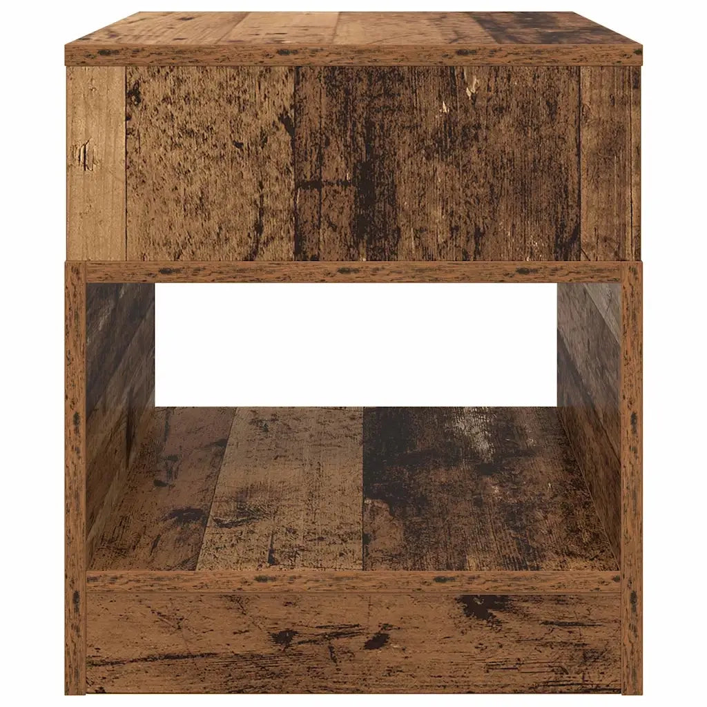 Tavolino | Tavolo laterale Legno vecchio 40,5 x 40 x 45 cm Legno multistrato