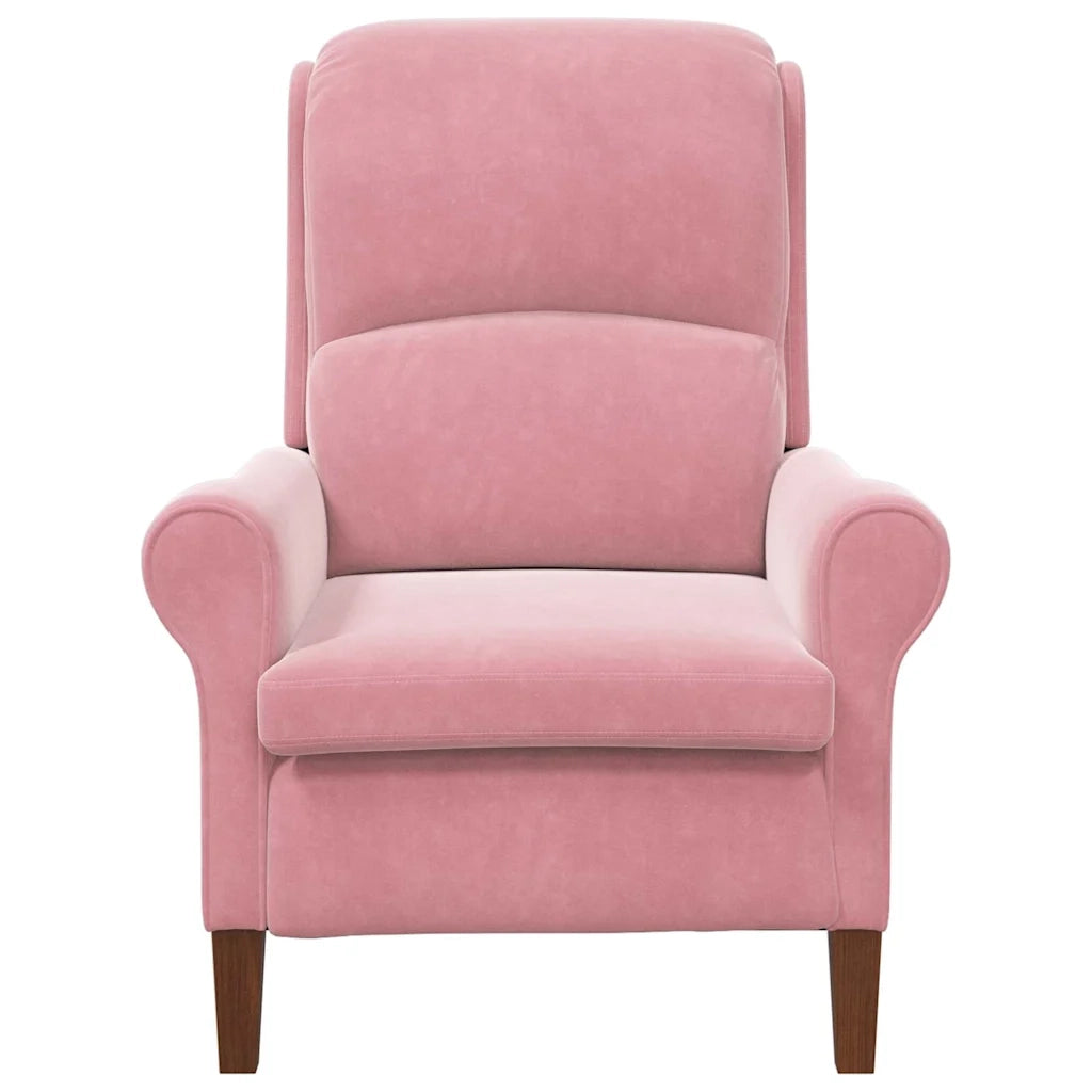 Poltrona | Sedia Relax Rosa Velluto