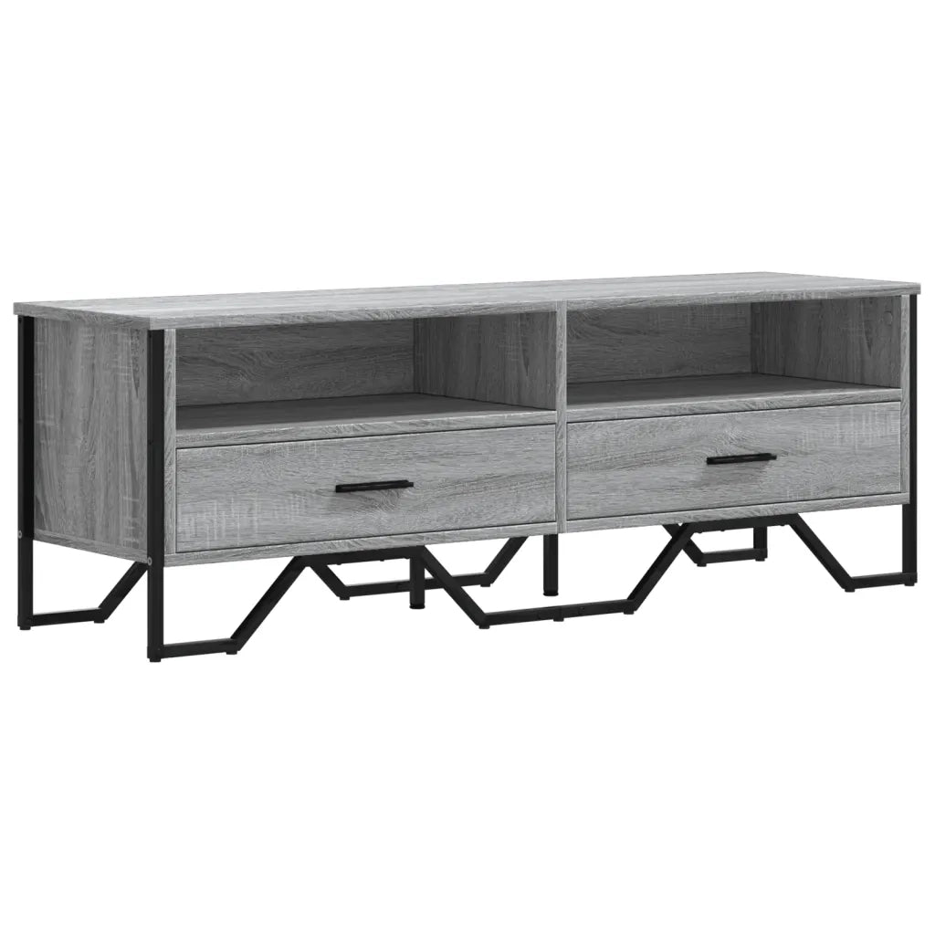 Mobile Porta TV Grigio Sonoma 122x34x41cm in Legno Multistrato 848582
