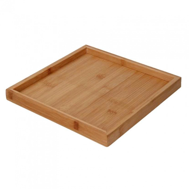 Vassoio bambù naturale quadro cm25x25h2,5