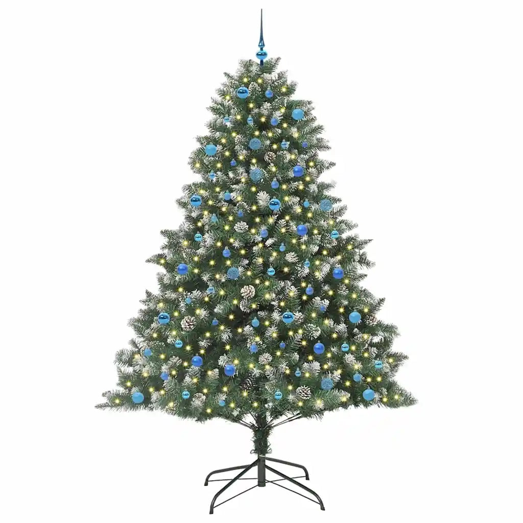 Albero di Natale artificiale con 300 LED Verde 240 cm