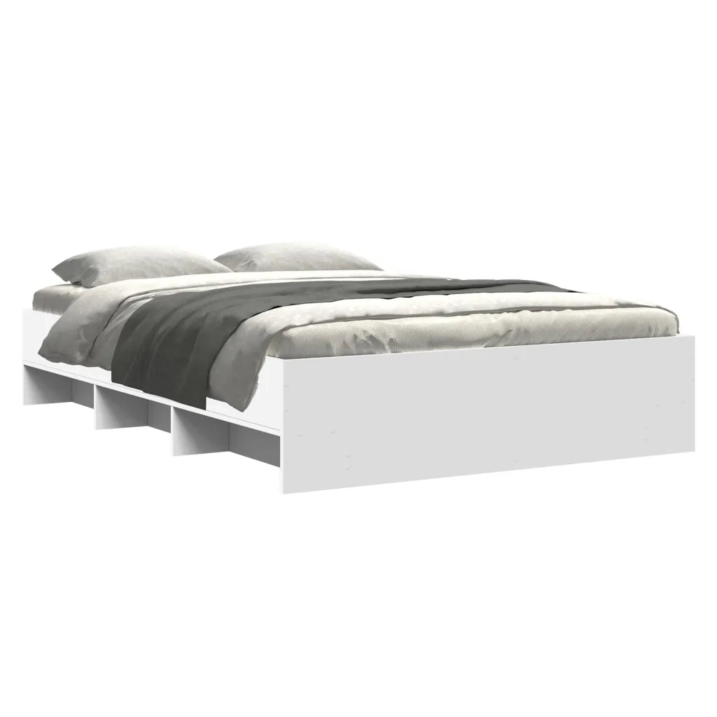 Giroletto-Struttura Letto Bianco 140x200 cm in Legno Multistrato 879718