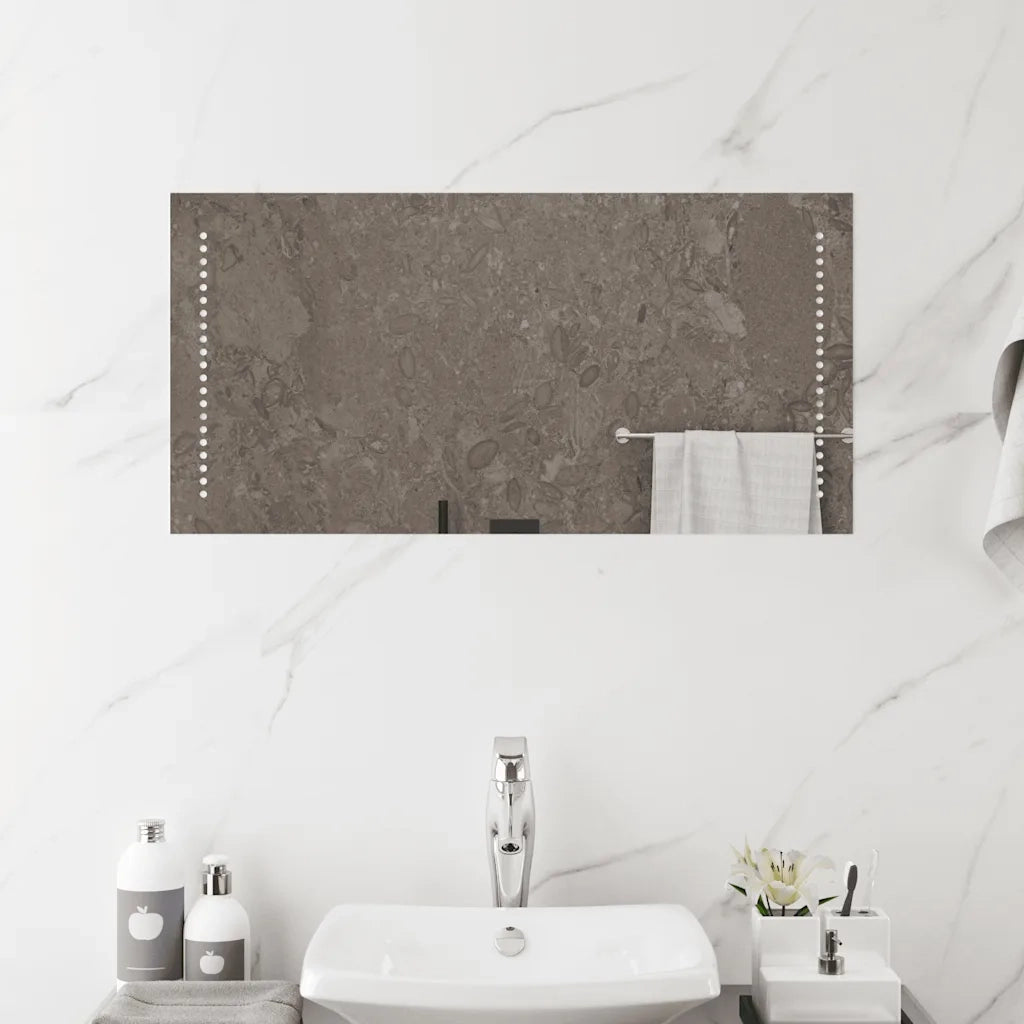 Specchio da Bagno con Luci LED-Specchio per Bagno 80x40 cm 613240