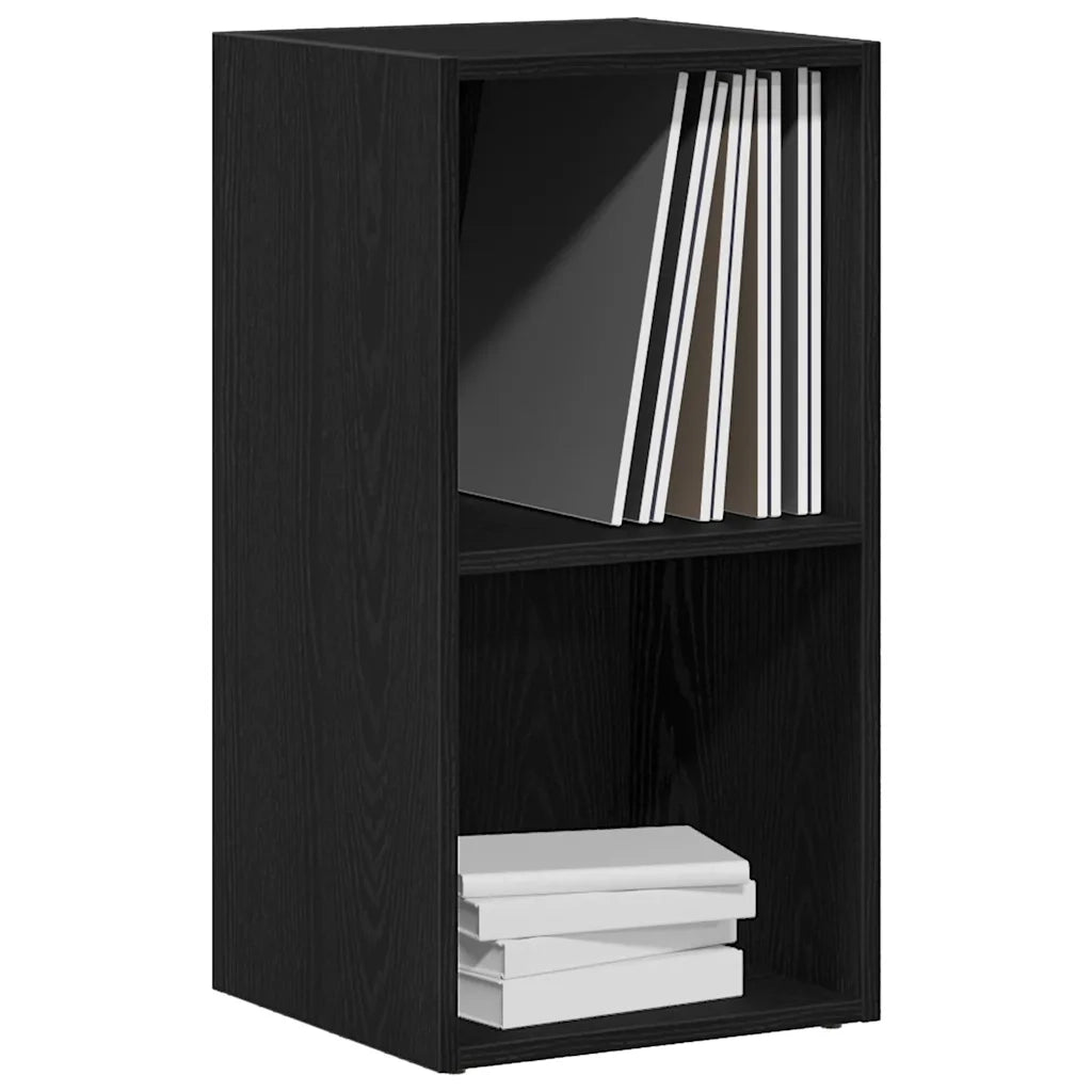Scatola per Contenitori LP in Rovere Nero 71x34x36cm Truciolato 862401