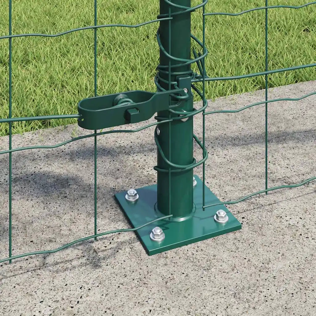 Recinzione con Posto Verde 1 x 25 m Acciaio e PVC