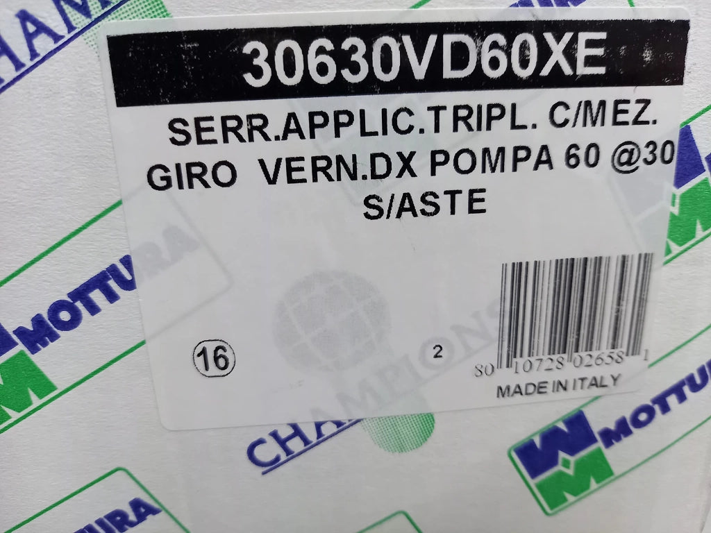 Serratura Legno Appl. Cil Pompa +S Trip. Art. 30.630 E.63 Dx Cil.mm 60