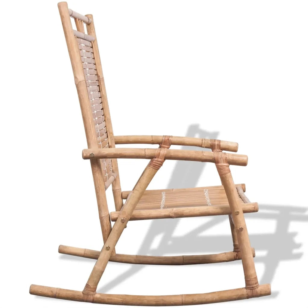 Sedia a dondolo in bamboo 41894