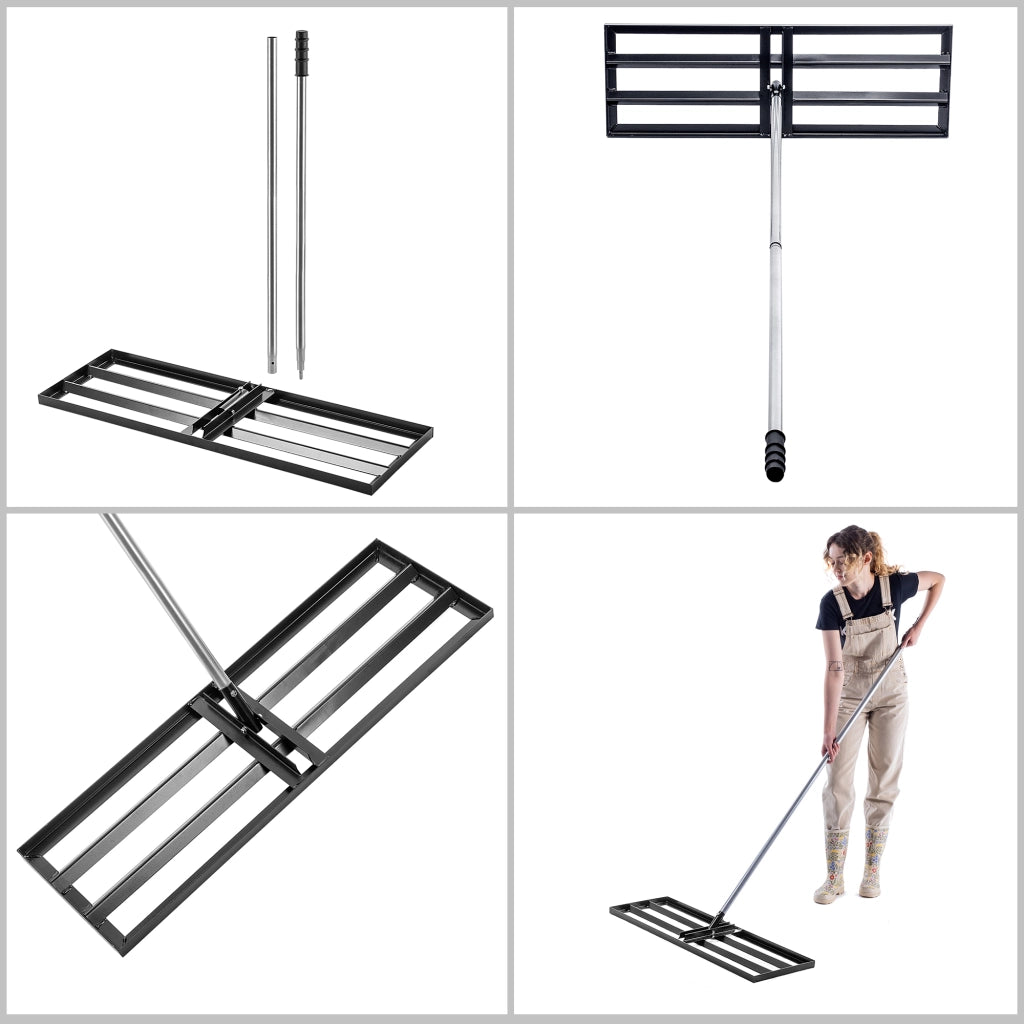 Livellatrice manuale per prato KADAX, 30x90 cm con manico