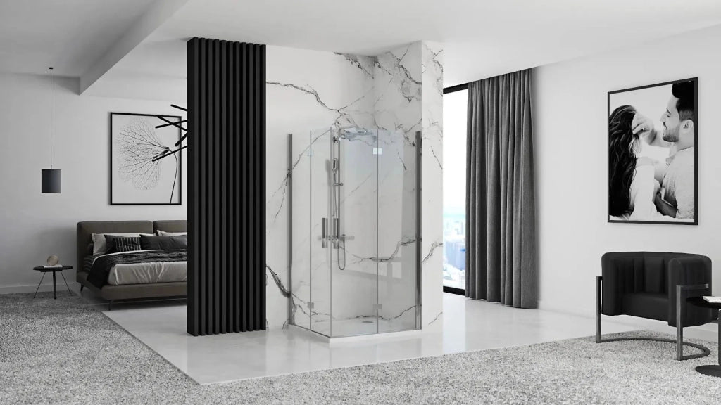 Cabina Doccia Rea Molier Chrome Double 80x100