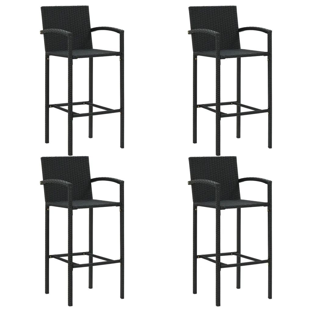 Set Bar da Giardino 5 pz Nero 3067969