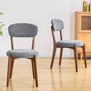Set 2 Sedie da Pranzo Imbottite in Tessuto ¨C Xylo ¨C Stile Moderno, Beige