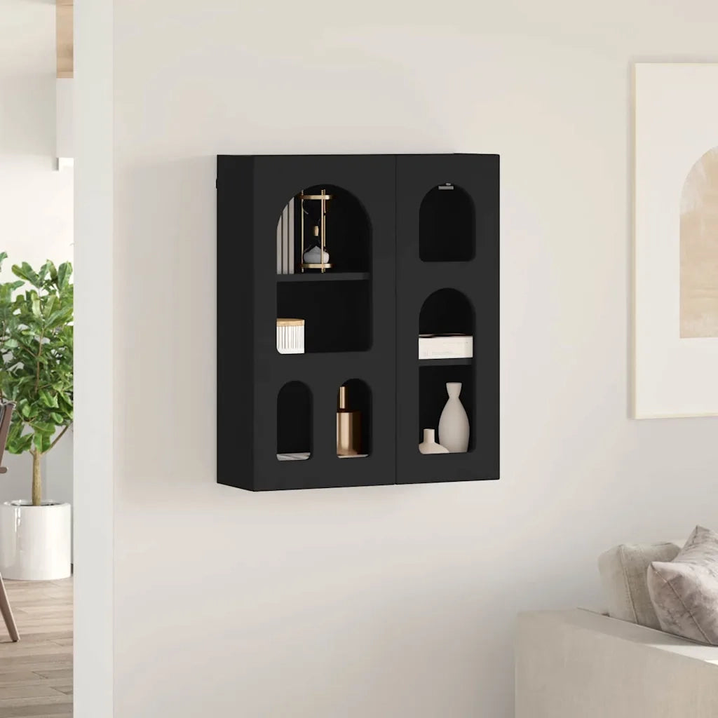 Armadio pensile Nero 59 x 20 x 71.5 cm Legno multistrato CFW5883769