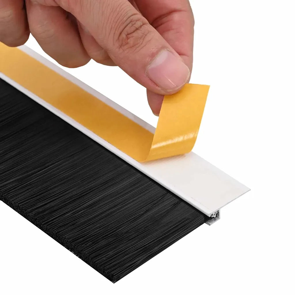 Spazzole per porte autoadesive 2 pz Bianco 100 cm CFW7372766