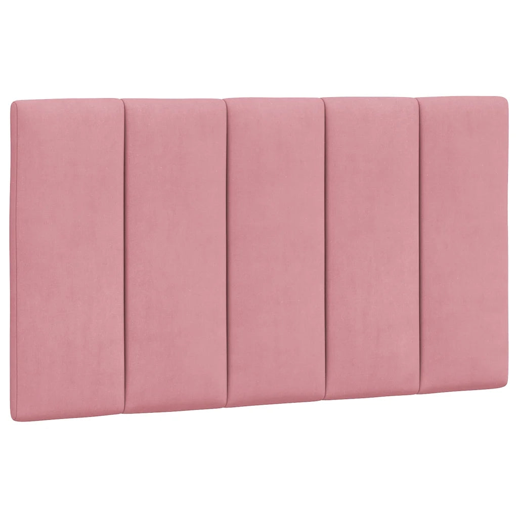 Letto singolo | Letto per adulti | Giroletto senza Materasso Hanko Rosa 80x200 cm in Velluto