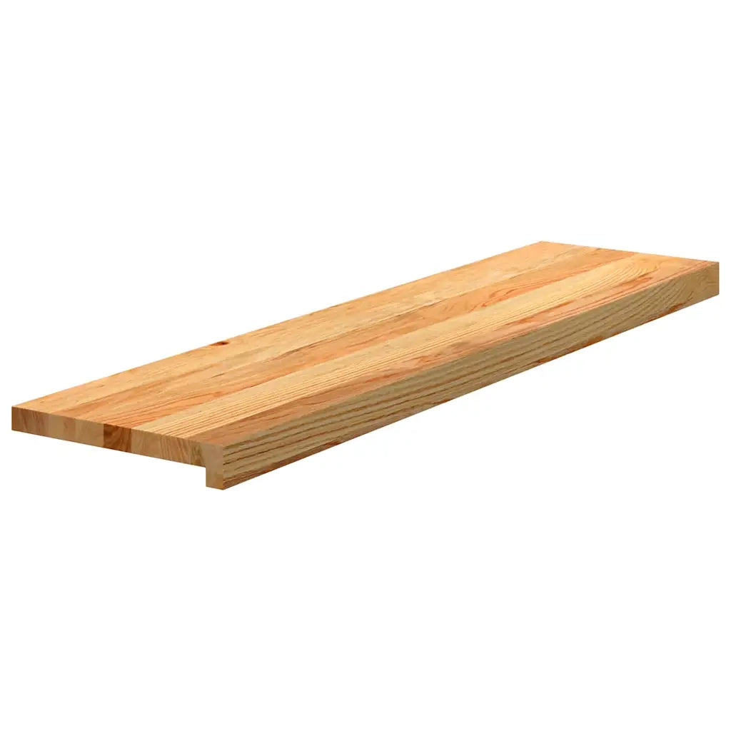 Gradini 8 pz | Tappetini per scale autoadesivi Marrone Chiaro 100x25x2 cm Legno Massello Rovere