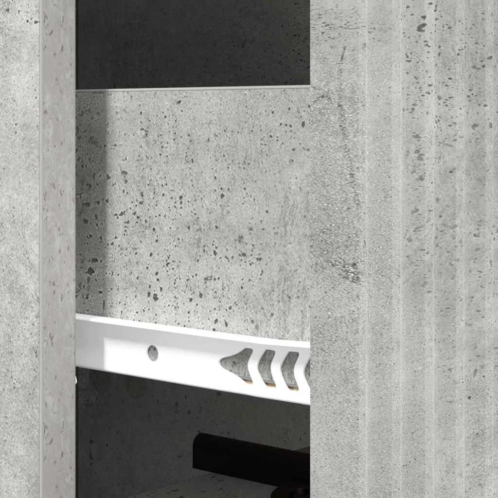 Mobile con Cassetti Grigio Cemento 33 x 34,5 x 90 cm 894618