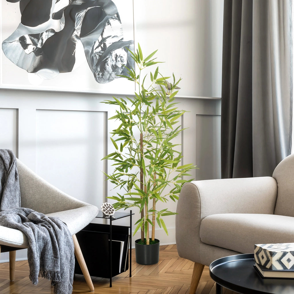 Pianta Artificiale di Bamb¨´ ¨C zephmum ¨C Verde 120 cm con Vaso
