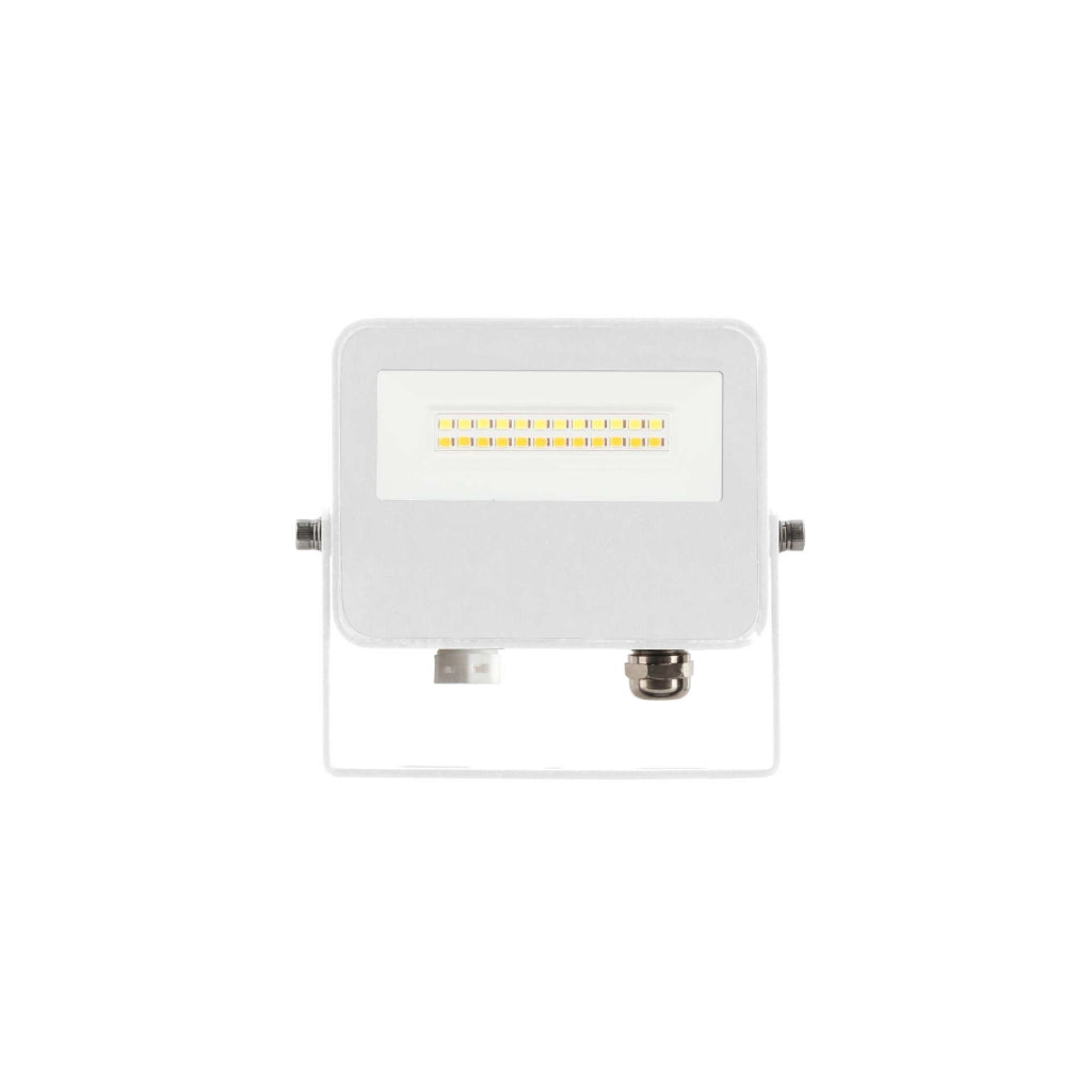 Proiettore LED da Esterno Sky 10W con Tecnologia Switch CCT 3000K/4000K/5000K 115 Gradi Finitura Bianco Opaco - Beneito & Faure
