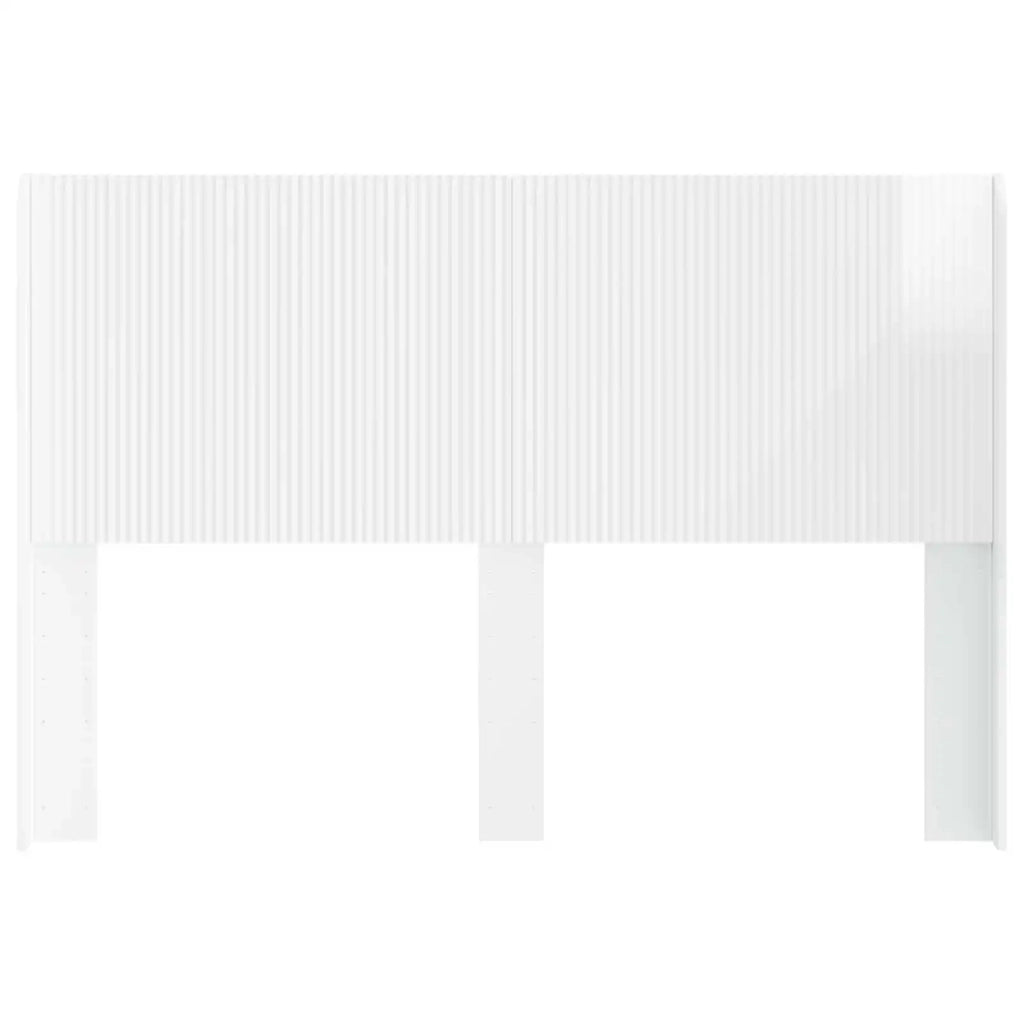Testiera Letto Bianco Lucido Legno ingegnerizzato 889609