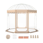 Tenda a bolla trasparente vista panoramica a 540¡ã, Tenda sportiva pop-up con 8 corde antivento 16 picchetti 4 sacchi di sabbia e borsa