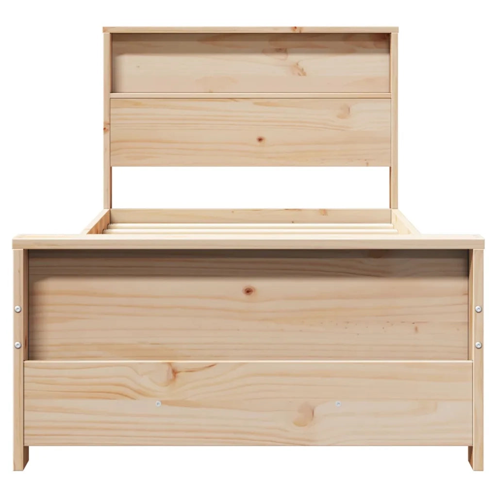 Struttura del letto-Giroletto Marrone 100 x 200 cm Legno multistrato