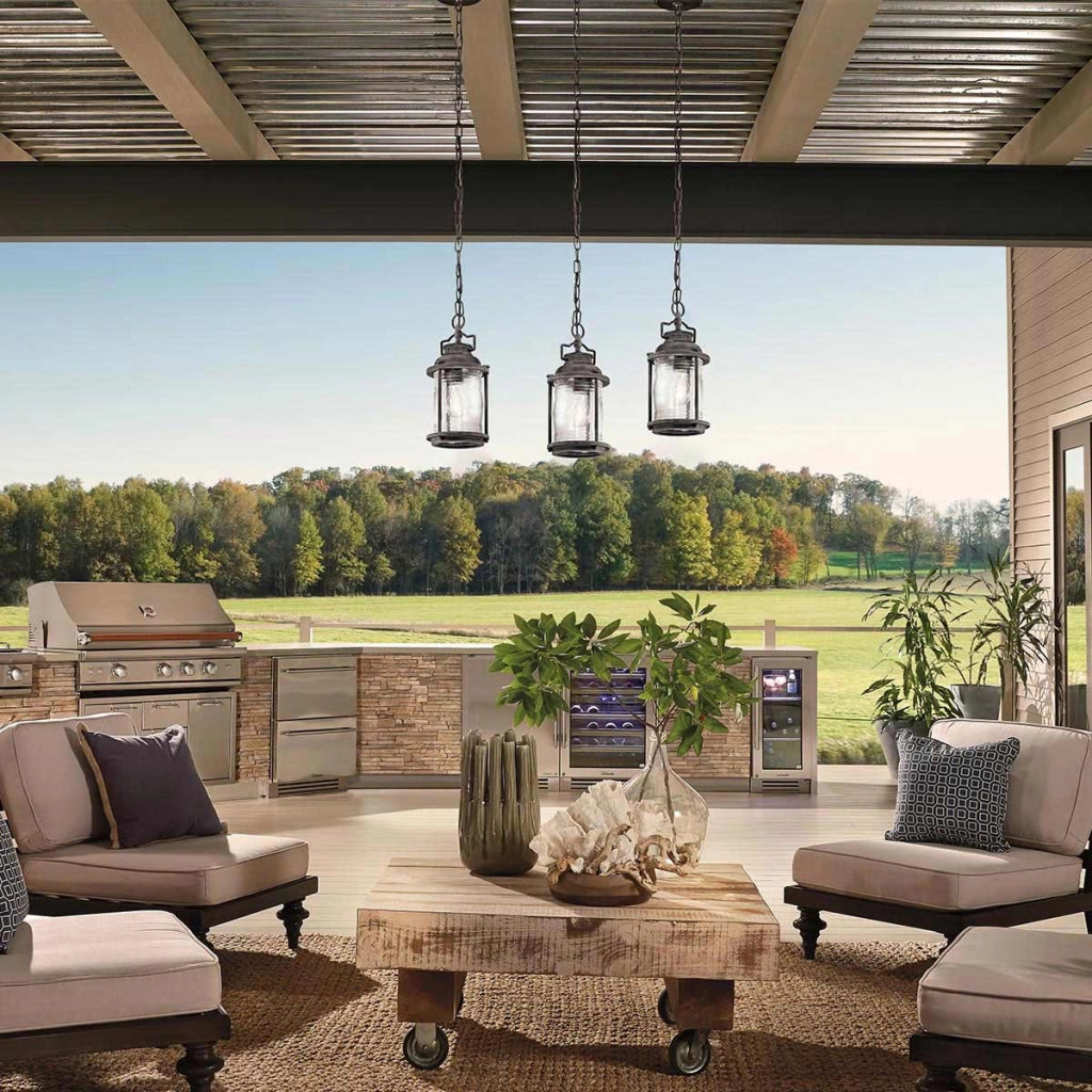 Lampada a sospensione esterna Ashland Bay zinco E27 Kichler