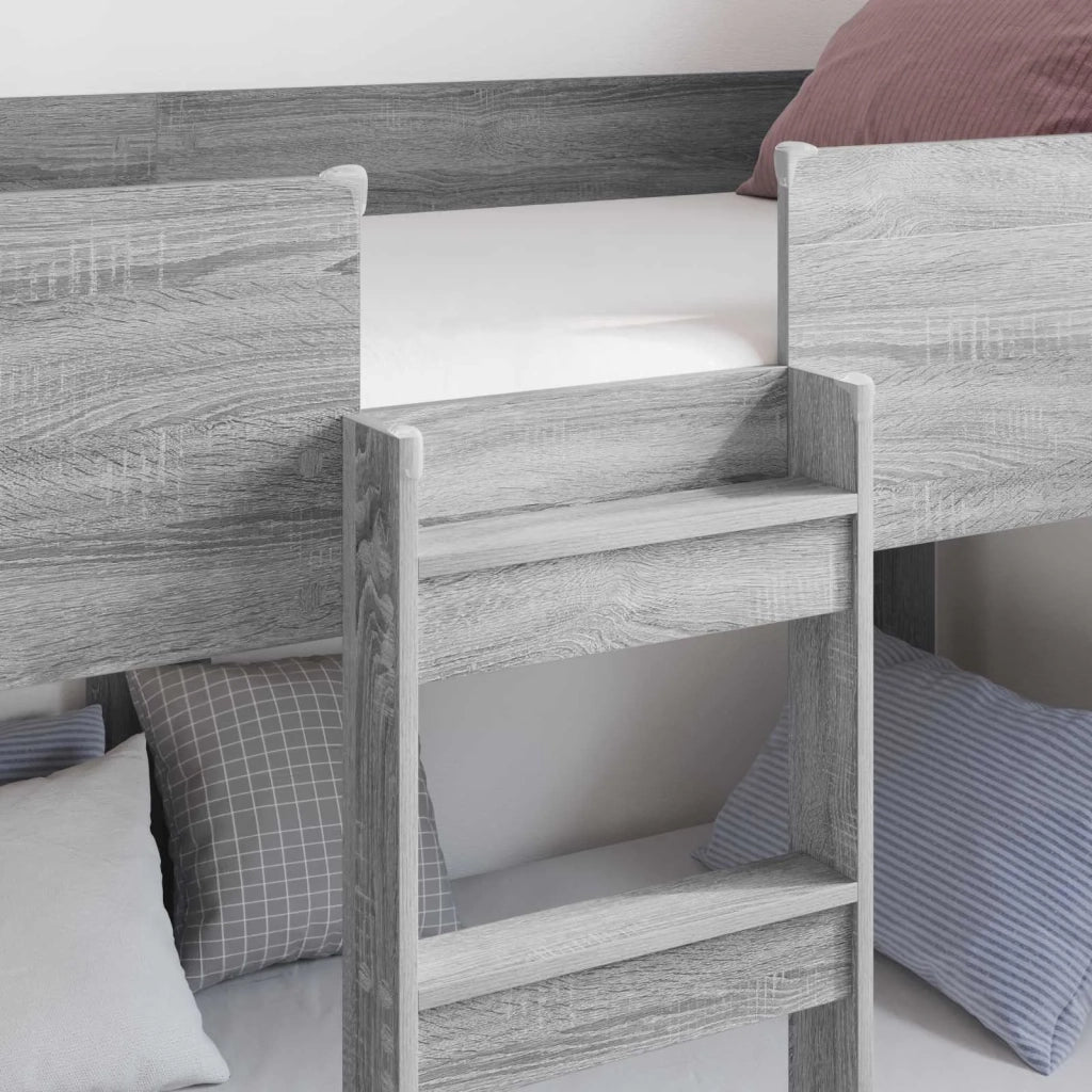 Letto a Castello per Bambini Grigio Sonoma 100 x 200 cm