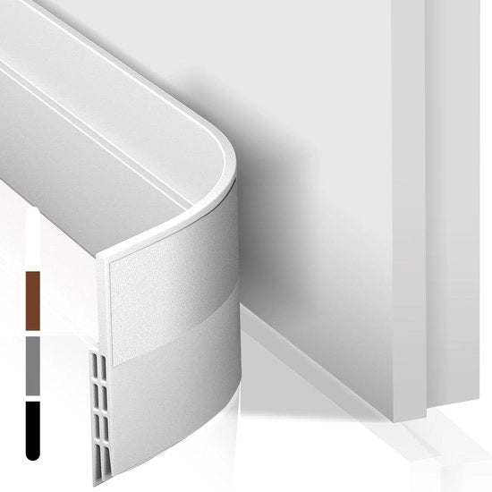 Blocco rumore 100 cm autoadesivo - protezione porta silenziosa - nastro di sigillatura resistente insetti e vento - bianco