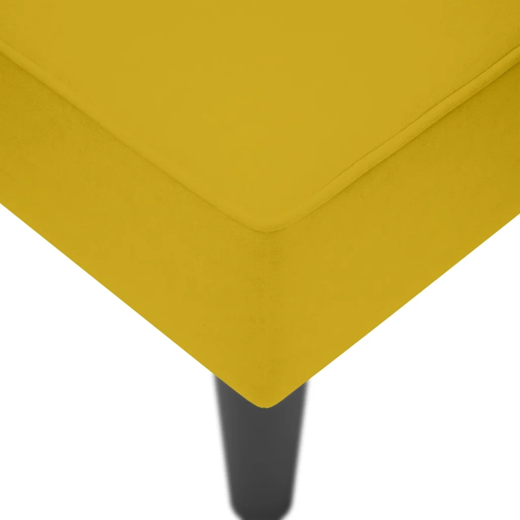 Sdraio con Bracciolo Destro in Velluto Giallo 4009798