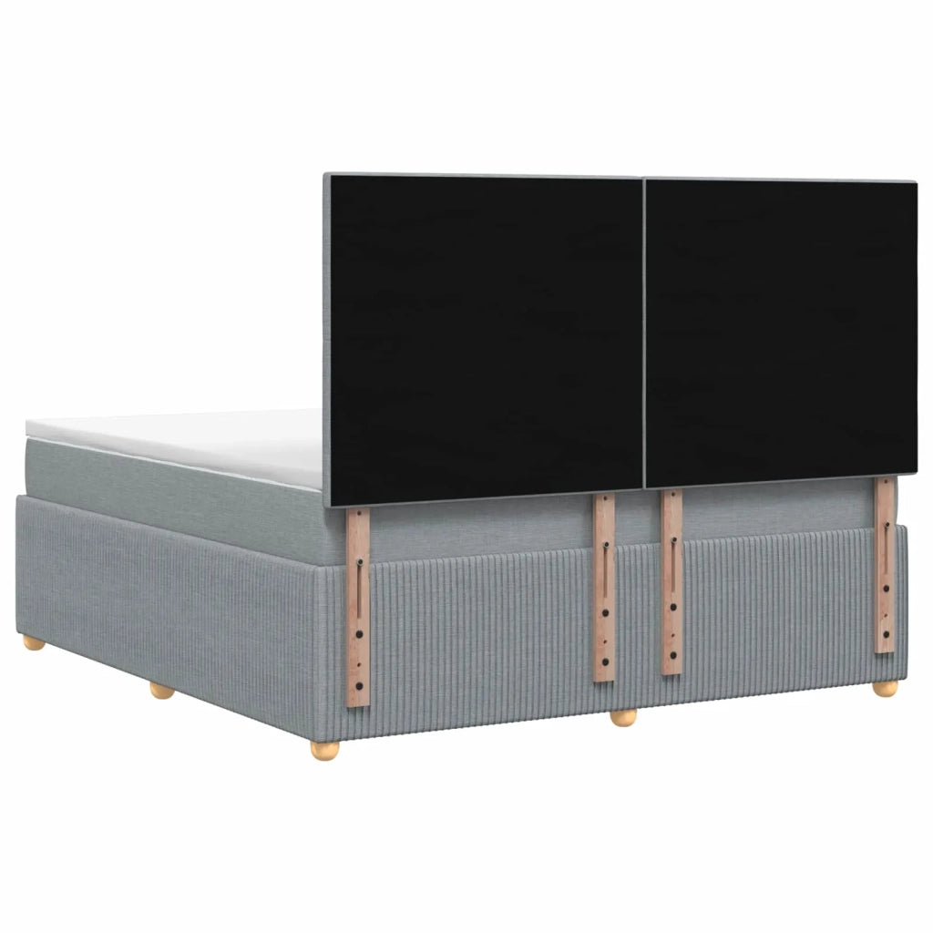 Letto box spring con materasso Grigio Chiaro 180 x 200 cm 3454452