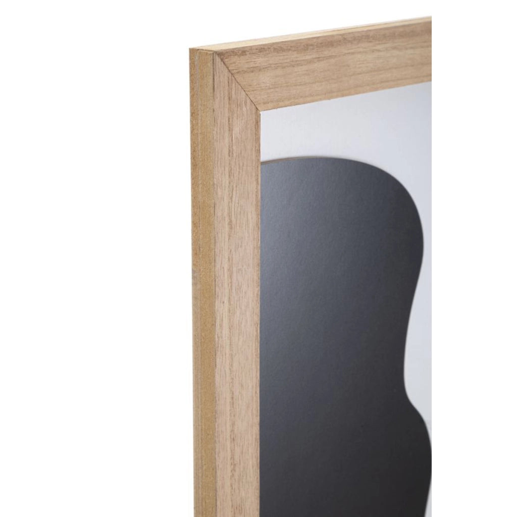 Decorazione in Metallo e Legno Geometrico 6, Multicolore, MDF, 60x2x80 cm