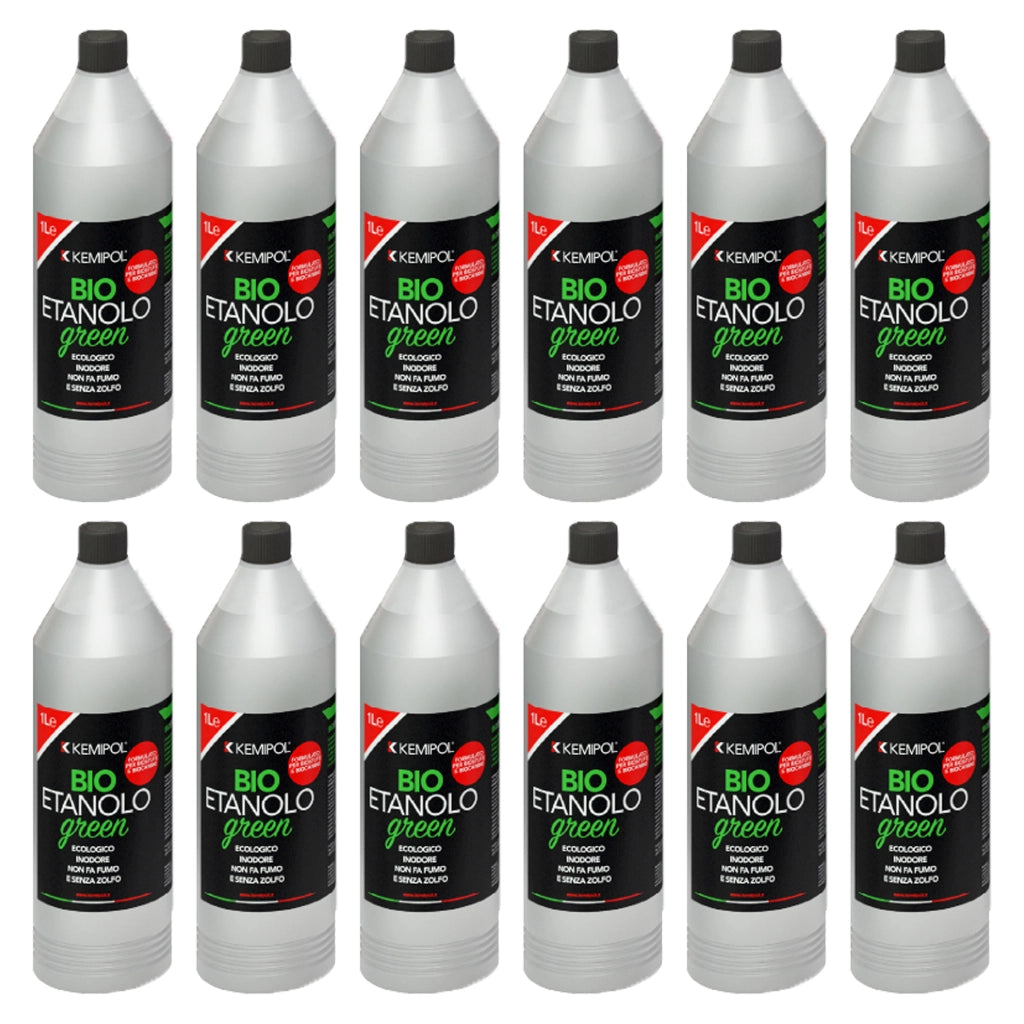 Bioetanolo combustibile liquido per caminetti e stufe 12x1lt - KEMIPOL
