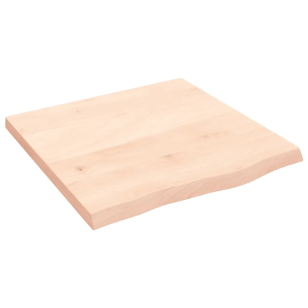 Ripiano a Parete 60x60x(2-4) cm Massello Rovere Non Trattato 363534