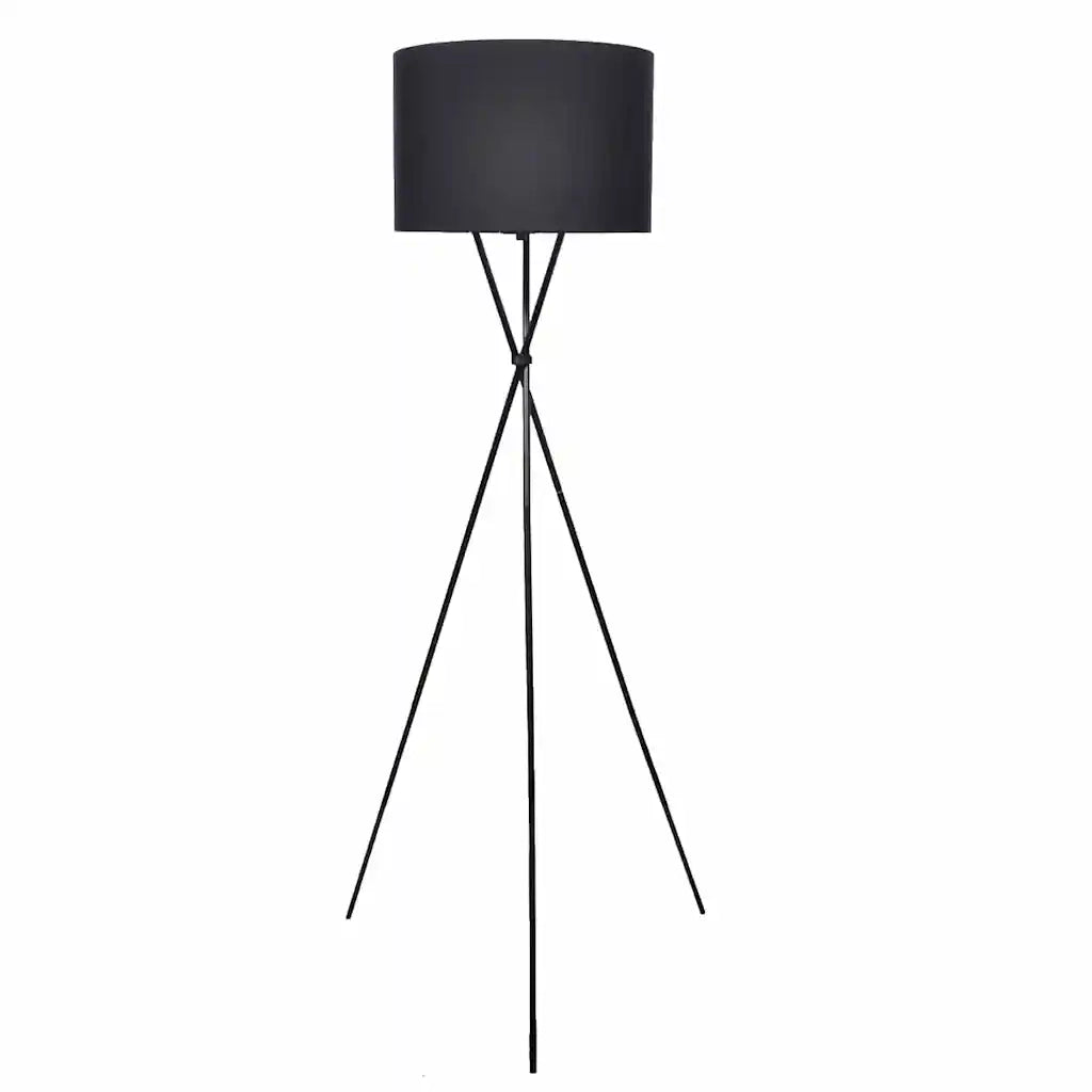 Lampada da Pavimento con Supporto Nero 139 cm 275408