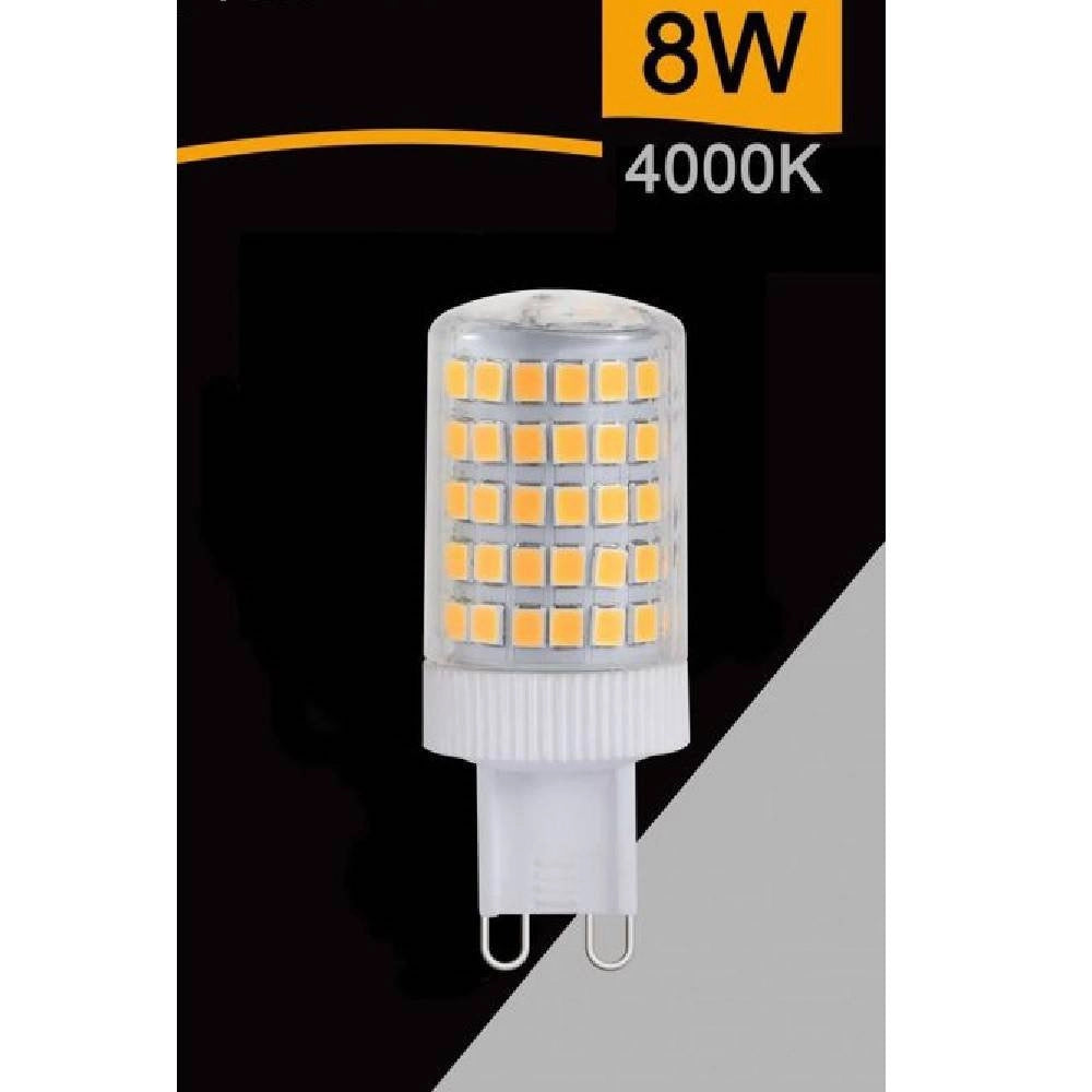 Trade Shop - Lampadina Led Smd G9 8 Watt 880 Lm Luce Calda Naturale Fredda Sparac-g9-8w-001 - -bianco Naturale      -