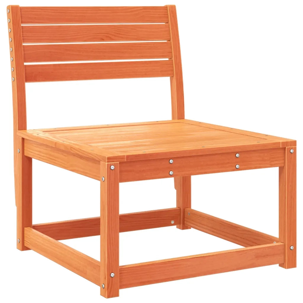 Set Divani da Giardino 6 pz Marrone Cera Legno Massello Pino 3217017