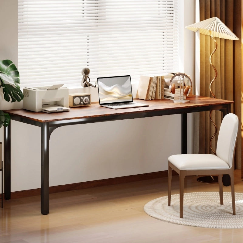 SCRIVANIA Computer 200x60x75 cm Legno ingegnerizzato Marrone rustico
